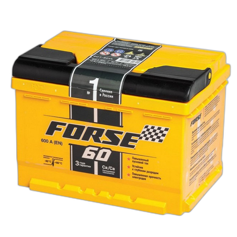 60Ah Forse 640A (низкий) обрат.пол.